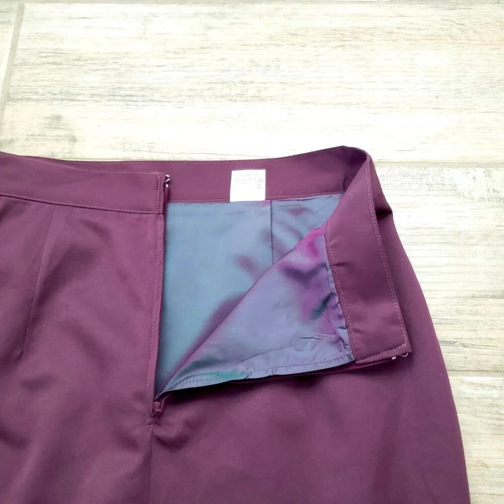United Colors‎ of Bennetton Mini Skirt Women's Blush Rose Back Zip Lined 46 M/L